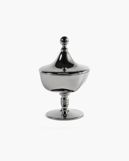 Serax Kris Van Assche Josephine bonbonière 02 S D16cm H25.2cm zilver