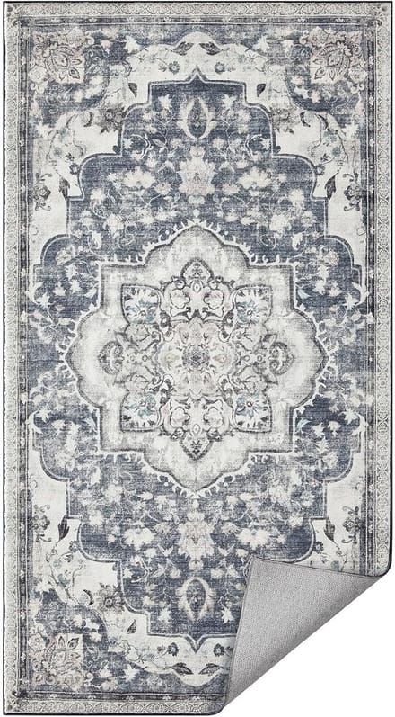 MAZAZU - Tapijt - Antislip - Wasbaar - Grijs - 170x120