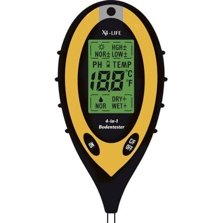X4-LIFE 700403 Bodemtester Zwart, Geel