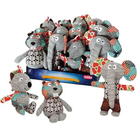 Knuffels voor honden Nobby Pet Patchwork (x12)