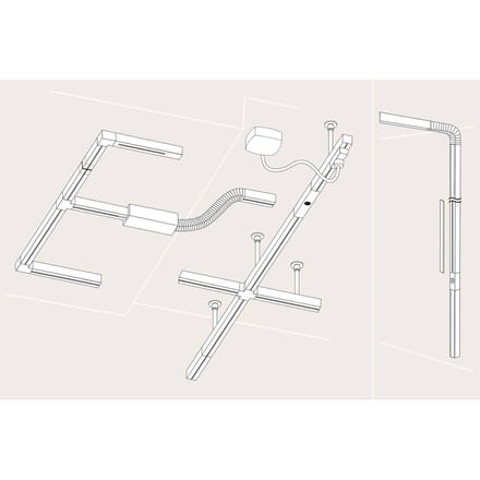 Paulmann End-Einspeisung 96960 230V-railsysteemcomponenten Zwart