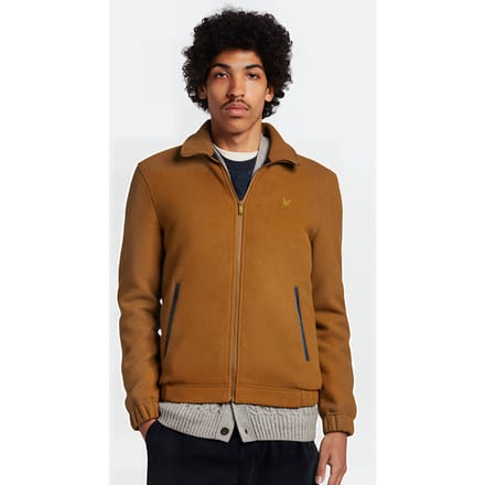 Lyle & Scott Melton Jacket W738 Harness Brown Größe: XS | Leichte Jacken Outlet | Herren | Braun