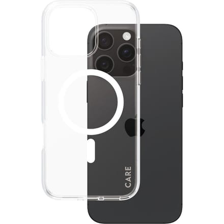 CARE by PanzerGlass Flagship Case - Transparant Urban Combat w. - Wit MagSafe iPhone 16 Pro Max