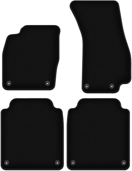 BASIC zwarte veloursmatten voor: Audi A8 D5 LONG (2017-2022)