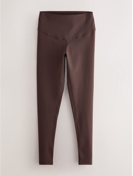 Next - Dames - Lange Dry Tech sportlegging met buikcorrectie en hoge taille - Bruin