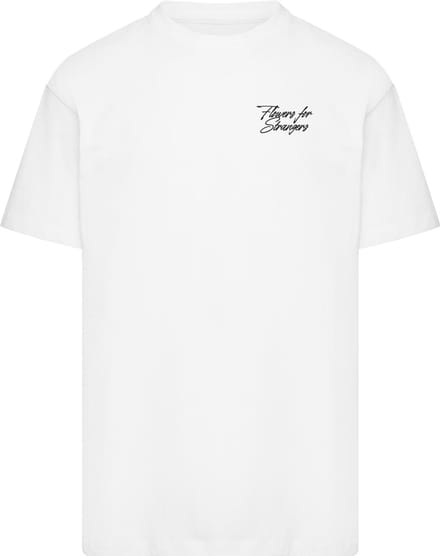 Mister Tee - Flowers For Strangers Heavy Oversize Heren Tshirt - M - Wit