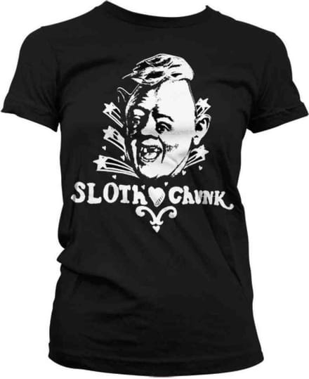 The Goonies Dames Tshirt -M- Sloth Loves Chunk Zwart
