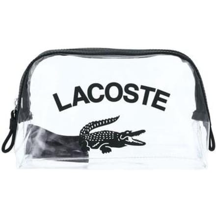 LACOSTE Toilettas Double Make Up Pouch Transparent Sinople Transparant
