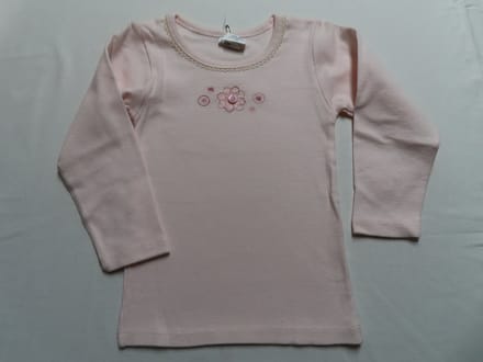 Aborba - T shirt lange mouw - Meisje - Roze - 2 jaar 86