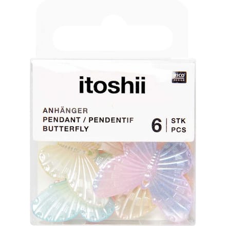 itoshii Kralen sets "Vlinders", Regenboog parel mix