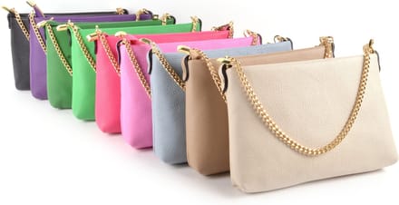Giuliano schoudertas Shanna - Felgroen - Dames - Made in Italy