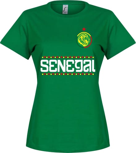 Senegal Dames Star Team T-Shirt - Groen - S