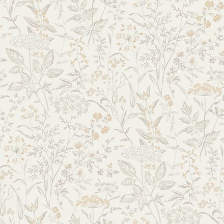 Boråstapeter Vliesbehang 38735 - Borosan Hem - Botanisch Wit - 53cm x 11.20m