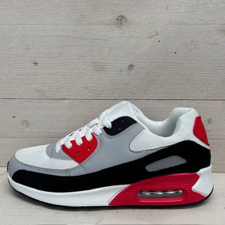 Gave air sneakers wit rood (verkrijgbaar van maat 36 t/m maat 45) Rood / 43
