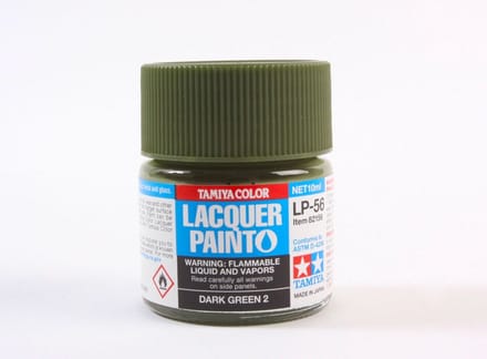 Tamiya Hobbyverf Enamel verf - LP-56 Dark Green 2 - Matt - Lacquer Paint - Verf potje - 10 ml