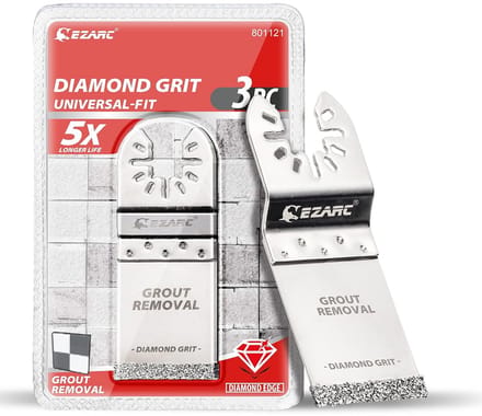 Multitool Zaagblad Diamant 34mm 3-Delig voor Voegmortel en Snijden