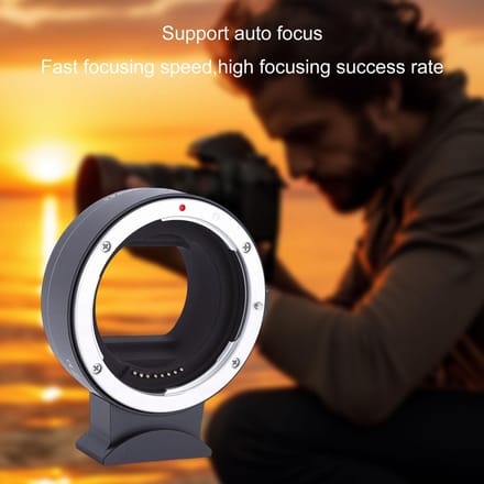 Adaptateur d'objectif EF vers R Adaptateur de monture d'objectif Autofocus Bagues d'adaptation Compatibles avec les objectifs EF EF S Convient pour R R5 R6 R7 orange