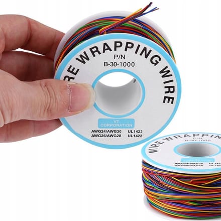Rosfix Laagspanningsdraad KYNAR - Ø0,25 mm, Multicolor - 200 m, AWG30, Ø0,6 mm Isolatie