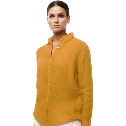 Dames lange mouw blouse in gaas Haris Cotton Essentials