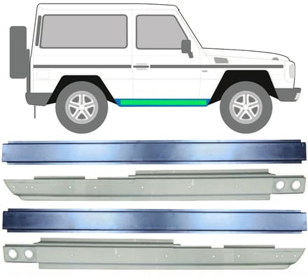 Frontruderamme voor Mercedes G-Class W460 W461 W463 1979-2017 / Set