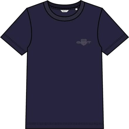 Dames T-shirt regular Gant Tonal Shield