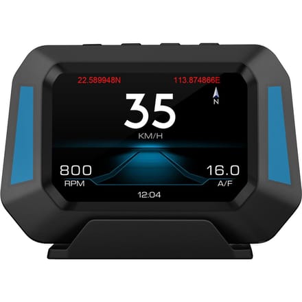 Multifunctionele Boordcomputer P21 HUD Autometer, OBD Diagnose en Hellingmeter Snelheidsmeter Veilig zwart