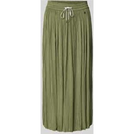 Midirok met elastische tailleband en plooien
