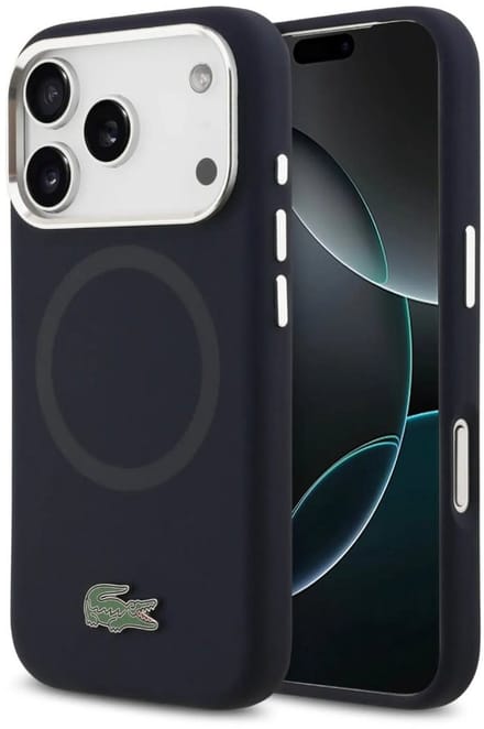 Lacoste Back Cover - iPhone 17 Pro Max - Navy - MagSafe - Metal Logo