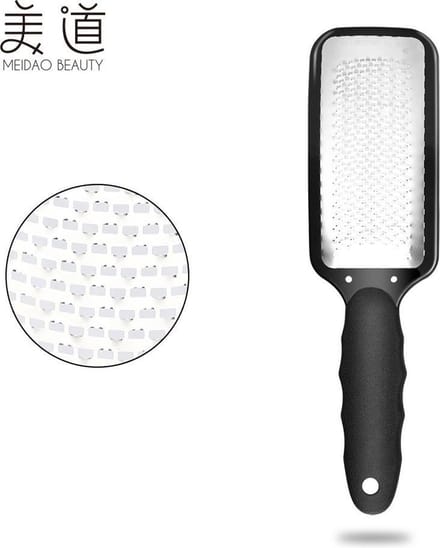 ShaveSkin - Eeltschaaf  -Rvs - Voetvijl - Eeltrasp - Metallic - Zwart - 270 mm