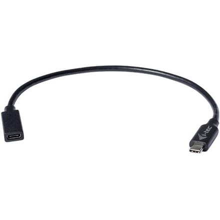 i-tec C31EXTENDCBL USB-C-kabel USB 3.1 Gen2 USB-C bus, USB-C stekker 0.30 m Zwart Met verlengkabel