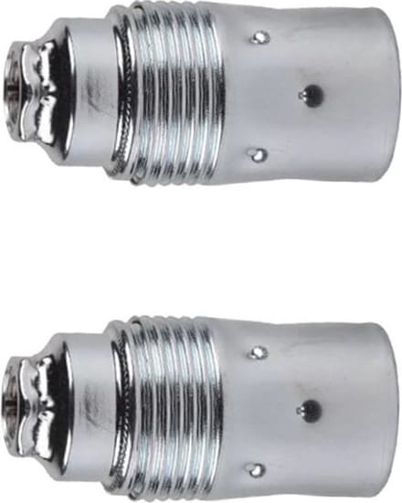 Lamphouder - Glad - E14 - Chroom - Per 2 stuks