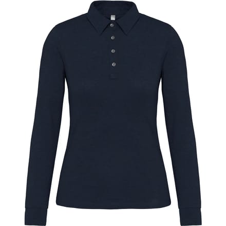 Kariban Damespolo lange mouwen van jersey K265 - Navy - S