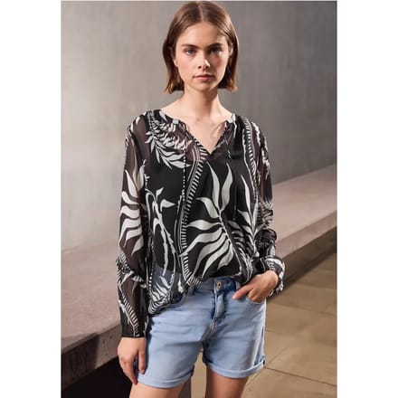 Chiffon tuniek met ruches