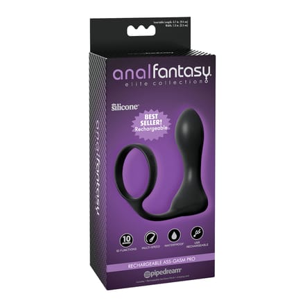 Anal Fantasy Ass-Gasm Pro - Vibrerende Cockring Met Plug