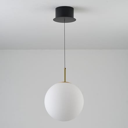 LumenXL Hanglamp Signe goud - melkwit glas - 3-staps dimbaar, 2700K
