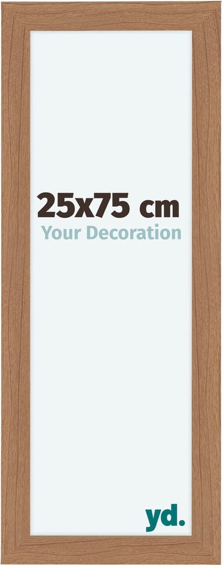 Your Decoration - Fotolijst 25x75 cm - MDF - Notenhout Licht - Como