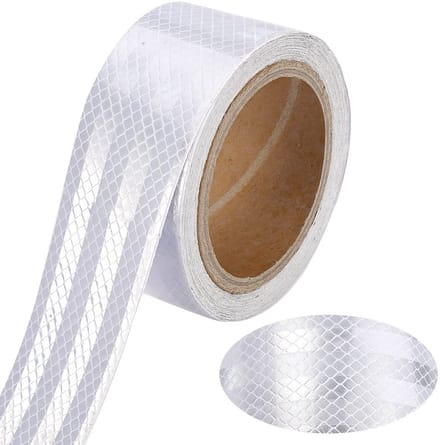 Famanu – Reflecterende tape wit 10 m x 5 cm – zelfklevend – waterdicht reflectorplakband