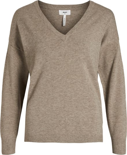 Object Collectors Item OBJTHESS L/S V-NECK KNIT PULLOVER NOOS Dames Trui - Maat M