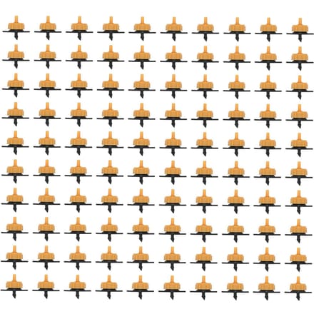 100 Stuks 2L Compenserende Druppelaar Afneembare Tuinirrigatie Druppelaar voor 4/7 Slang orange