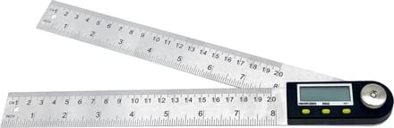 Purepeak Koershoekmeter - Gradenboog Wiskunde - Digitaal - RVS