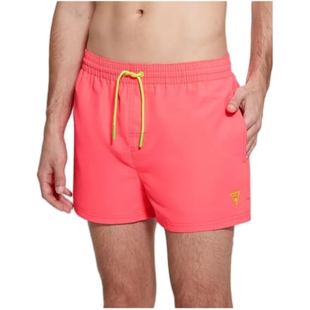 Guess herenzwempak met neonkleurige patch
