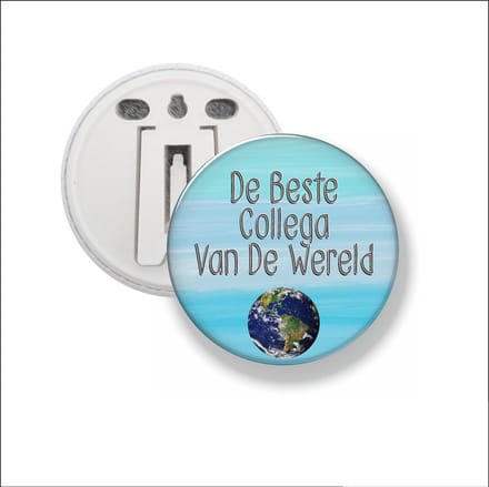 Button Met Clip 58 MM - De Beste Collega Van De Wereld