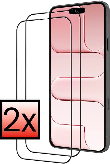 Screenprotector - 2 Stuks - Geschikt voor Apple iPhone Air - Full Cover - Beschermglas - Gehard Glas - Tempered Glass - Screen Protector
