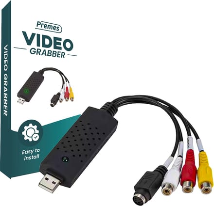 Premes - Video grabber - USB - Geschikt Voor Windows 10 - Videograbber - Videobanden Digitaliseren