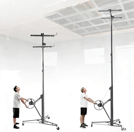 Gipsplaatlift XXL - Paneelheffer - Zelf Monteren - Verstelbaar 140-350cm - Max 68 kg - Grijs