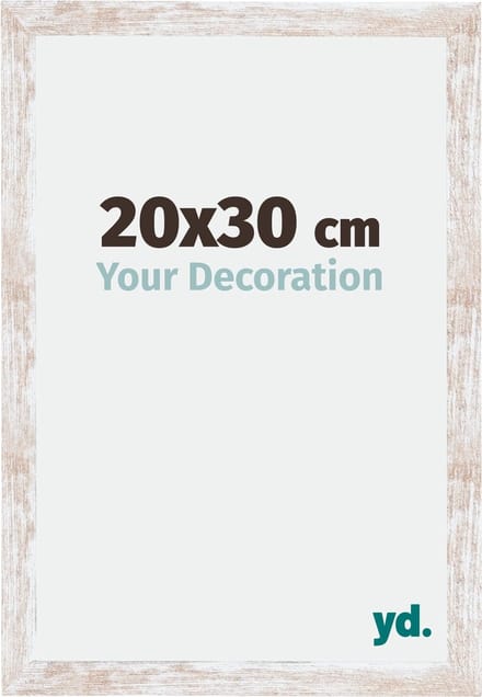 Your Decoration - Fotolijst 20x30 cm - MDF - White Wash - Catania
