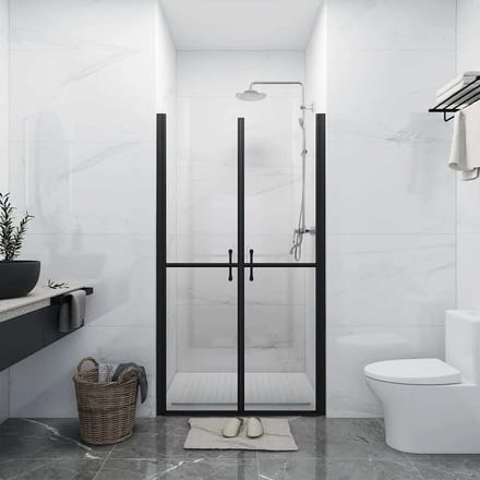 vidaXL - Douchedeur - (88-91)x190 - cm - ESG - transparant