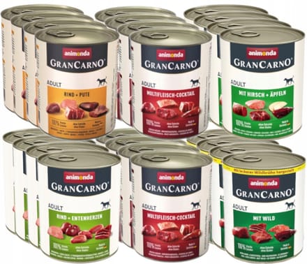 Animonda GranCarno - Hondenvoer - MIX Smaken - 24x800g - Graanvrij
