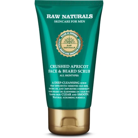 Raw Naturals Apricot Face &amp; Beard Scrub 75 ml