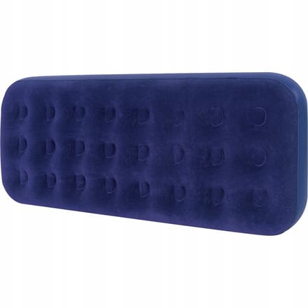 opblaasbaar luchtbed/campingmatras blauw 191x73x22 cm inclusief handpomp